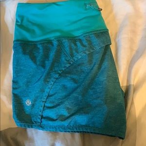Teal Lululemon run times short